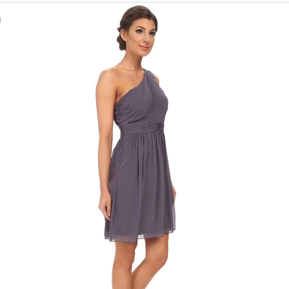 Jessica Simpson One shoulder pleated dress
